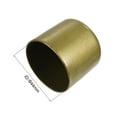 thumbnail image 3 of Uxcell 20pcs Round Rubber End Caps 1.73" Gold Cover Screw Thread Protectors, 3 of 5