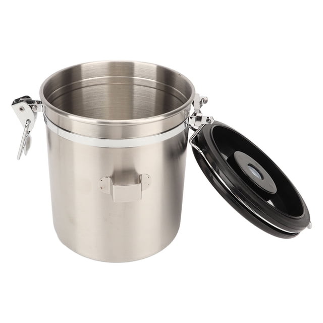 Recipiente hermético ANGGREK Acero inoxidable Bote de café con cuchara