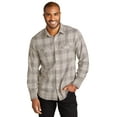 thumbnail image 1 of Port Authority Long Sleeve Ombre Plaid Shirt W672, 1 of 1