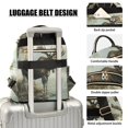 thumbnail image 4 of JIALIOU Mini Backpack Purse for Women Quilted Casual Daypack Small Travel Shoulder Bag, Moose on Misty Lake, 4 of 7