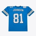 thumbnail image 2 of Men's Mitchell & Ness Calvin Johnson Blue Detroit Lions 2007 Legacy Replica Jersey, 2 of 7