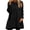 Black, variant on Women's Sherpa Fleece Tunic Sweatshirts Oversized Crewneck Long Sleeve Soft Fluffy Pullover Tops Loungewear for Winter Daily Wear White