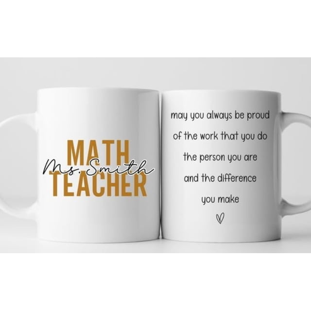 Teacher Mug, Personalized Teacher Coffee Cup, End of Term Teacher Appreciation Gift, Customizable Teaching Assistant Mug, Teacher Thank You Gift, End of School Year Mug