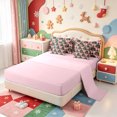 thumbnail image 3 of Manfei Vintage Santa Claus 7 Pieces Full Size Bedding Sets,Merry Christmas Full Size Bed in a Bag,Pink Reversible, 3 of 7