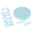 thumbnail image 1 of Uxcell 4 Set Cordones Elásticos Sin Atar para Zapatillas de Adultos, Azul Claro, 1 of 6