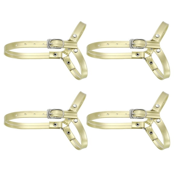 2Pairs Detachable Shoe Straps for Heels, Adjustable Ankle Strap, Light Gold