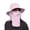 Pink, variant on Ticikt Sun Fishing Hat for Men Women Wide Brim Hat with Detachable Face Cover & Neck Flap,Color:Navy