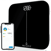 INEVIFIT Smart Premium Bathroom Scale with Bluetooth and Free Tracking INEVIFIT APP - Black