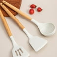 thumbnail image 3 of QHUDLV White Silicone Kitchenware and Cooking Tools Heat Resistant Kitchenware U5, 3 of 9