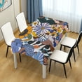 thumbnail image 4 of Yayeee Tablecloths 60" x 90" Rectangle Wrinkle Resistant Party Table Cover, Purple Flowers, 4 of 8