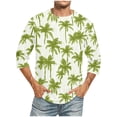 thumbnail image 1 of Tops para hombre, blusas y camisas de cuello redondo y manga corta para hombre, blusas casuales de moda con cuello redondo y manga corta, blusas para hombre, blusas de poliéster para hombre, 1 of 4