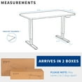 thumbnail image 6 of VIVO Electric 71” x 30” Stand Up Desk Workstation, Black Table Top, Black Frame, 6 of 6