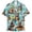06-Sky Blue, variant on IWRICH 80s 90s Hawaiian Plus Size Shirts for Men Vintage Button down Short Sleeve Shirt Party Disco Beach Outfit 07-Blue XL