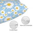 thumbnail image 3 of KLL Daisies Flowers Pillow Covers Envelope Closure,Super Soft and Cozy Fuzzy Fleece Pillow Case Cover (No pillow core）, 3 of 5