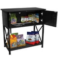 thumbnail image 5 of GDLF 29 Gallon Aquarium Stand Metal Fish Tank Stand with Cabinet,30.7"L*12.6"W, 5 of 8