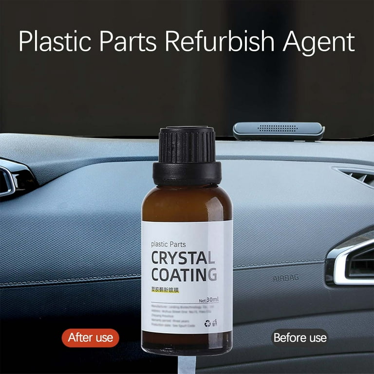 Li HB Store Plastic Parts Crystal Coating, Car Exterior Restorer, Easy To  Use Car Refresher, Plastic Parts Refurbish Agent Repair Cream 50ML,Car Care  & Cleaning,A 