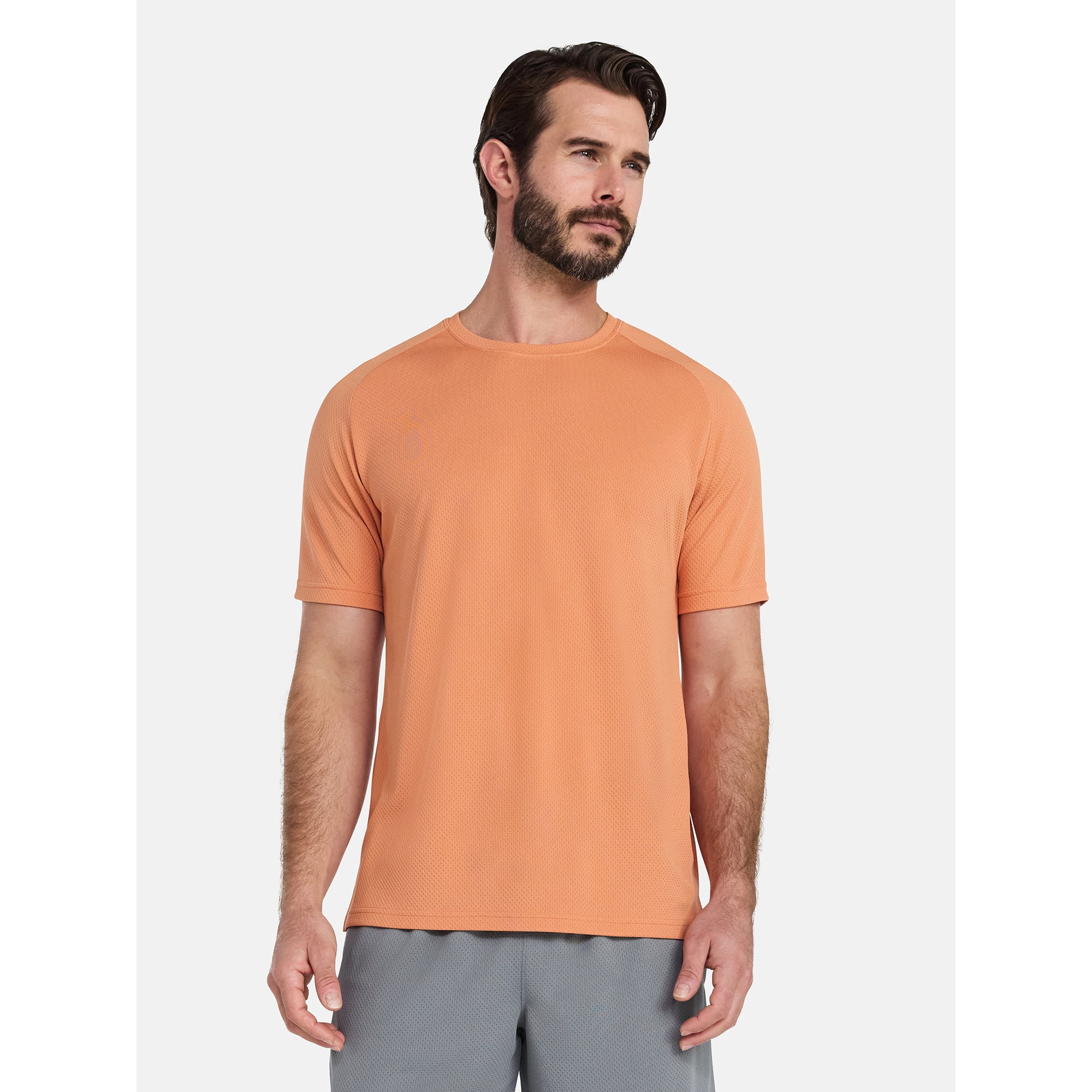 Athletic Works Men's and Big Men's DriWorks Mesh Short-Sleeve Tee, Sizes XS-5XL