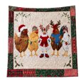 thumbnail image 2 of Christmas Quilted Flannel Throw Blanket 79X71 In, Soft Cozy Blanket for Couch and Sofa, Decorative Throw Blanket As Christmas Gift 1Pc, 2 of 7