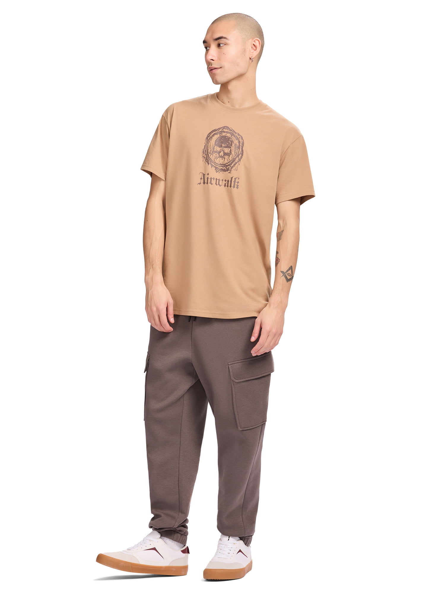Airwalk Men's & Big Men's Fleece Cargo Pant, Sizes XS-3XL