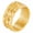 Gold, variant on Men 9mm Wide Stainless Steel Band Engrave Auspicious Clouds The Heart Sutra Buddhist Gold Ring