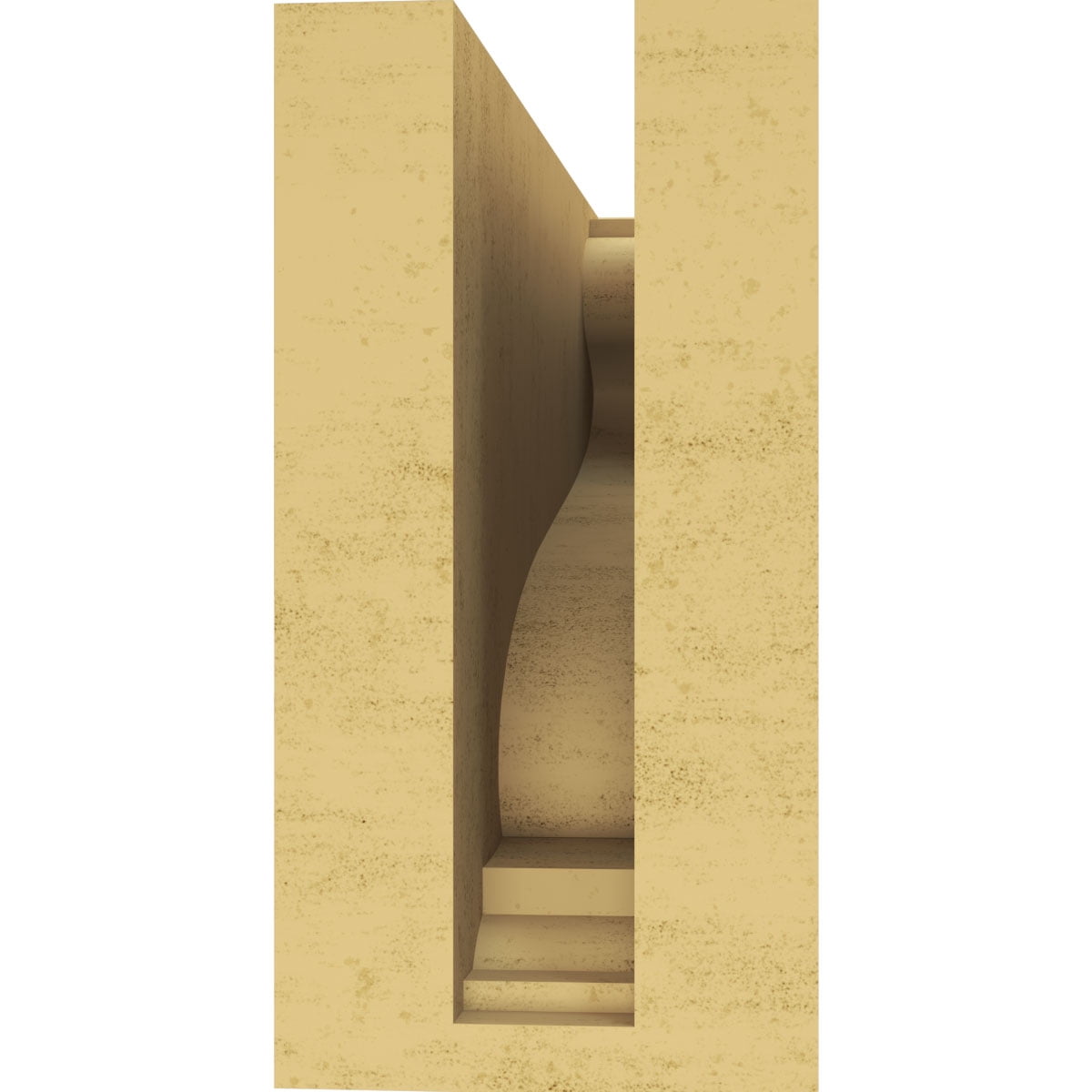 3"W x 9"D x 6"H Classic Scroll Rough Cedar Woodgrain TimberThane Corbel, Primed Tan