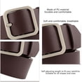 thumbnail image 4 of HUGFEGWE Ceinture en Cuir PU pour Femmes Réglable Lignes de Couture Fines Mode Décontractée Boucle à Ardillon pour Pantalon Robe CJB91-76335, 4 of 5