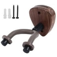 thumbnail image 2 of Guitar Hanger, Guitar Neck Hanger Wall Mount Hook Stand With Wooden Base String Instrument Holder For Bass Banjo Violin, 2 of 8