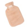 Outdoor Portable Bottle Faux Fur Winter Hot Water Bag With Cover Gift Hand Warmer