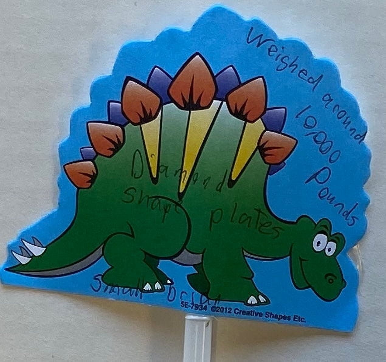 Creative Shapes Dinosaur Note Pad with T-Rex, 200 Sheets, 4 Count