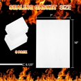 thumbnail image 7 of High Temperature Gasket Paper, Ceramic Fibre Furnace Gasket Material Insulation Fireplace Sheet,7x 10x1/8inch Thick,8Pcs, 7 of 7