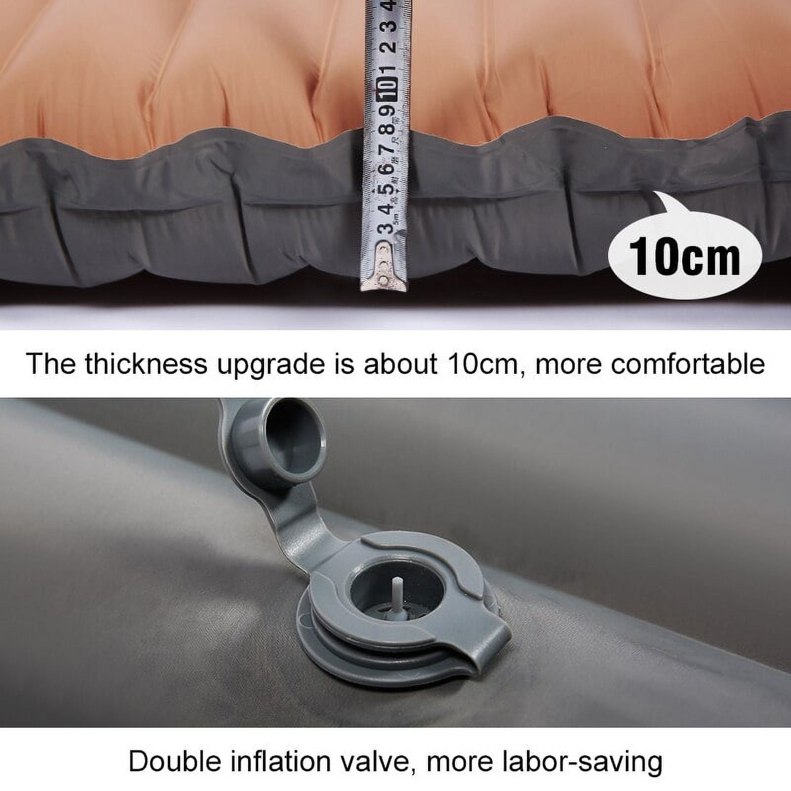 CHUNYAN Ultralight Self-inflating Air Mattress Thicken Sleeping Pad Splicing Inflatable Bed Beach Picnic Mat Camping Tent Air Cushion