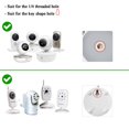 thumbnail image 4 of Paquete de 2 soportes de pared para monitor de bebé con ángulo ajustable para Motorola, Arlo, Infant Optics DXR-8, HelloBaby, Hellobaby Babysense Monitor Camera, ángulo perfecto y fácil de instalar (c, 4 of 5
