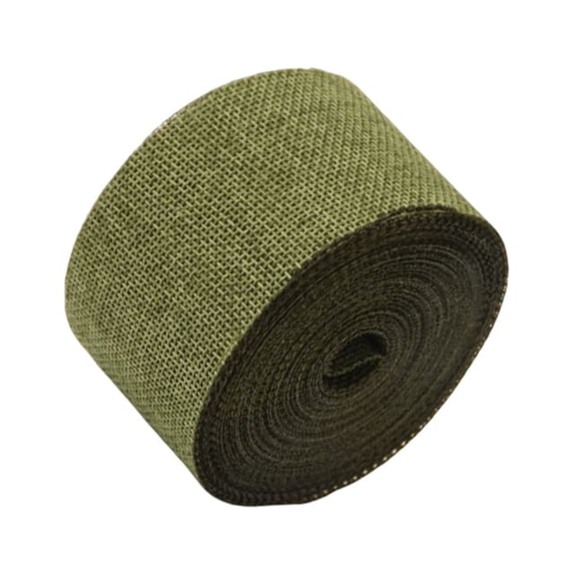 Billuyoard Rollos de cinta de arpillera de 5CM, manualidades DIY, , rollo de tejido ecológico portátil ligero, decoraciones de fiesta flexibles Kits de decoración para fiestas verde oscuro 1