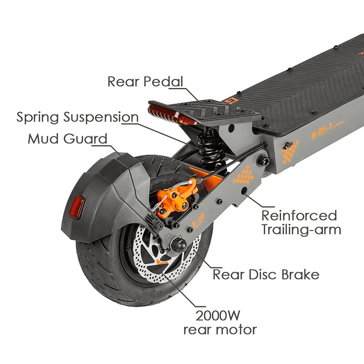KUKIRIN G4 Electric Scooter | 1200WH Power | 2000W Motor, 2000W Electric Scooter for Adult, Max 43 Miles Range & 43 MPH Speed, 11" Off-Road Tires, Foldable E Scooter with Dual Disk Brak