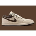 thumbnail image 4 of N I-K-E A i r-Jor-dan 1 Low PRM Shoes Pale Ivory Baroque Brown IB8058-110 Men's Sizes, 4 of 6