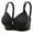 Black, variant on Wdgfv Daisy Bras for Women Wireless Bra for Full-Figured Women Supportive Breathable Everyday Wear Purple 46
