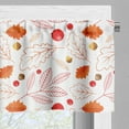 thumbnail image 3 of Ambesonne Autumn Valance Pack of 2, Season Forest Flora Design, 42"X18", Vermilion Mustard and White, 3 of 5