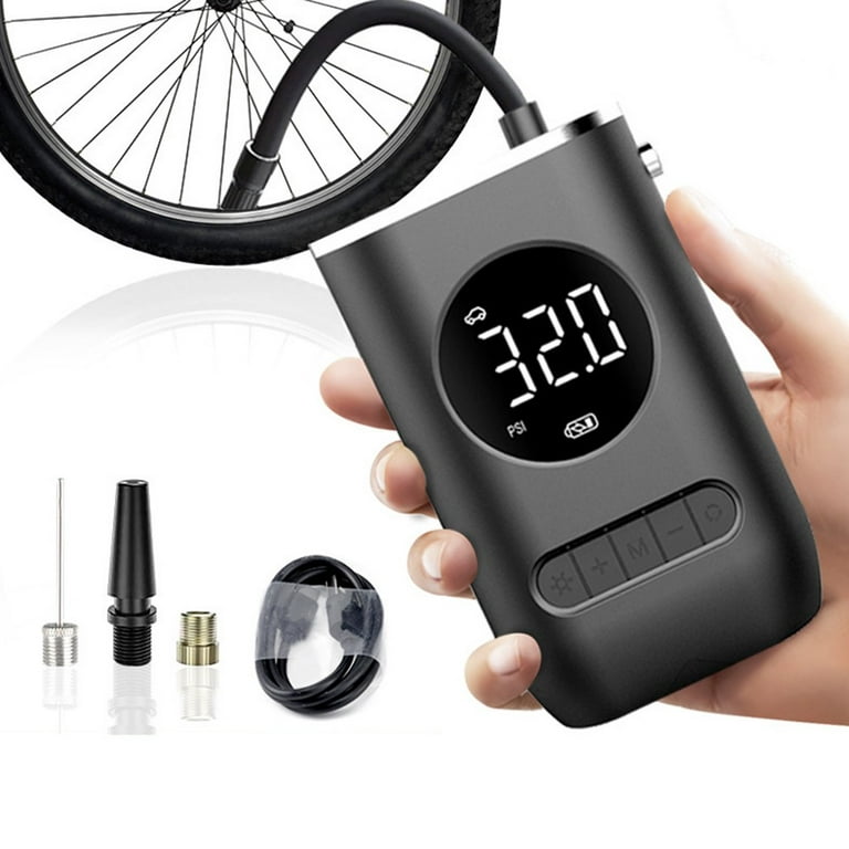 Electric Air Pump Tire Inflator Rechargeable Wireless Bike Pump Air