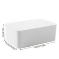 thumbnail image 1 of Baby Tissue Box with Lid Paper Dispenser Container Napkin Paper Container Napkin Storage Case Non-Slip Tissues Holder, Black, 1 of 7