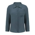 thumbnail image 5 of Godom Womens V Neck Long Sleeve Button Down Blouses Tops Oversize Leisure Shirt, 5 of 6