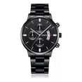 thumbnail image 3 of Reloj De Pulsera Metal Casual De Negocios Para Moda Hombre Bisel Negro, 3 of 6