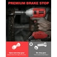 thumbnail image 5 of LabTEC 21V Cordless Impact Wrench 1/2 inch Brushless Power Impact Gun Electric Impact Driver for Car Home(Red/650N.m/2x3.0Ah battery&charger kit), 5 of 13