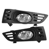 Ikon Motorsports Compatible with 03-05 Honda Accord 2Door Coupe JDM Clear Lens Fog Lights With Switch Pair