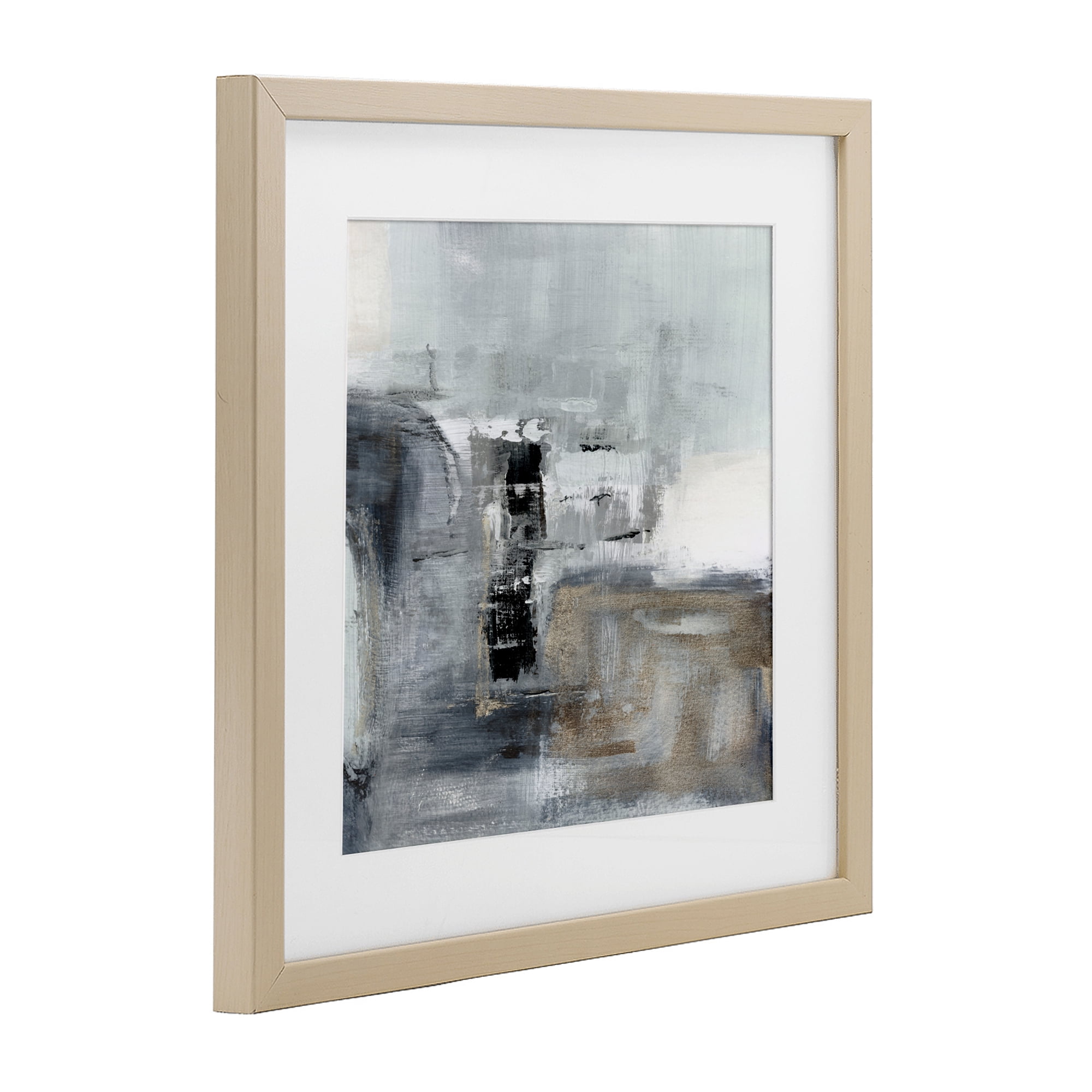 Stupell Industries Still Waters Monochrome Abstraction Birch Framed Print Under Glass, design by Susan Jill