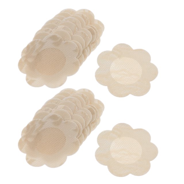 10 Pares Cubiertas De Pezs Pechos Adhesivo Pezón Cubierta Desechable Sunnimix Cubierta de niple para mujer