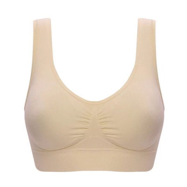 Sujetador tipo chaleco de doble capa con almohadilla para el pecho, ropa interior de mujer para ejercicios de yoga sin anillo de acero