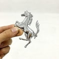 thumbnail image 1 of For Ferrari Metal Chrome Silver Golden Running Horse Rear Trunk Fender Emblem Badge Sticker Z2AAD058Gift, 1 of 1