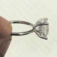 thumbnail image 2 of Princess Cut Moissanite Engagement Ring Solitaire Solid Silver Anniversary Gift Rings Moissanite Promise Ring For Women, 2 of 5