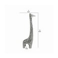 thumbnail image 5 of Benjara BM217227 Contemporary Style Aluminum Decorative Giraffe Sculpture, Silver - 12 x 3 x 4 in., 5 of 5