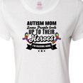 thumbnail image 4 of Inktastic Autism Awareness Autism Mom with Puzzle Ribbons Women's T-Shirt, 4 of 5